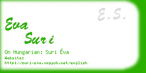 eva suri business card
