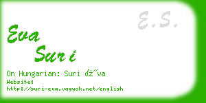 eva suri business card
